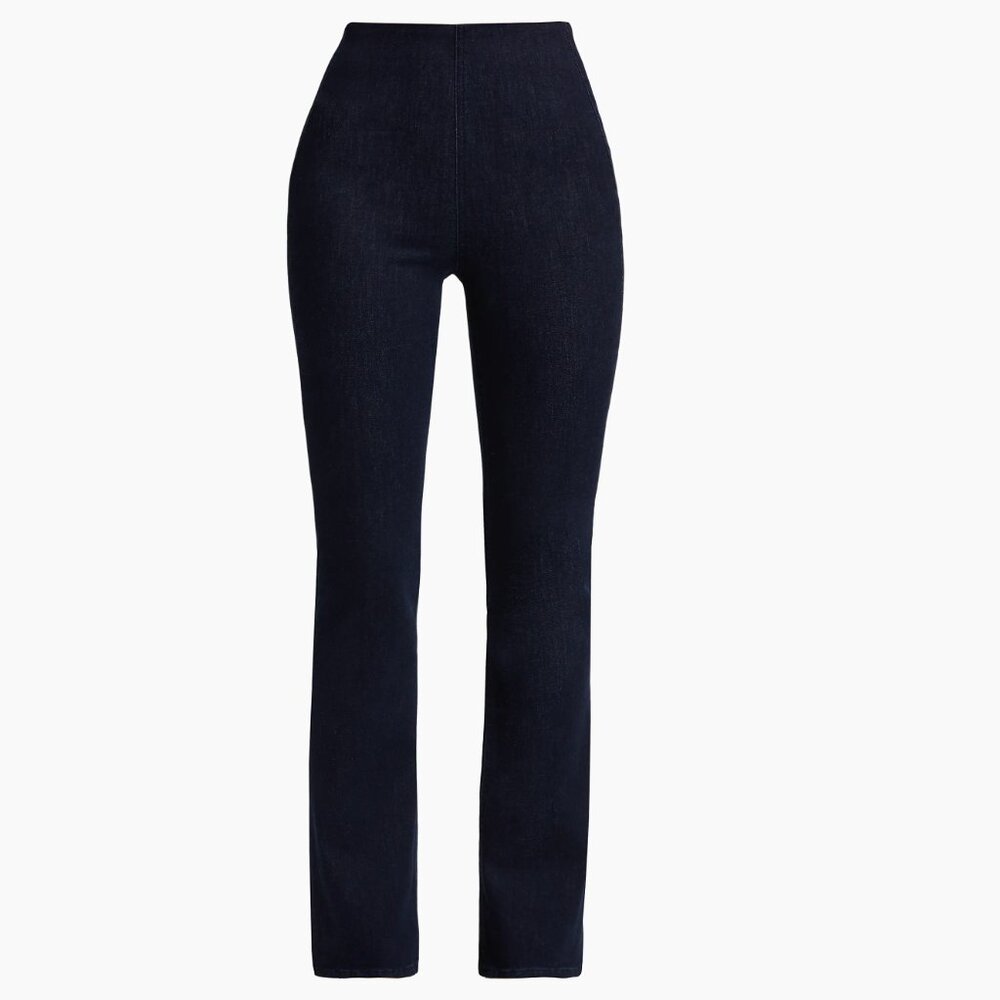 Rag & Bone Epic Peyton Pull-On High-Rise Pants - Dark Denim - XS